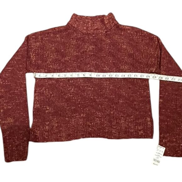 Juniors' SO® Cropped Mockneck Spacedye Sweater, Size S, NWT - Picture 6 of 9